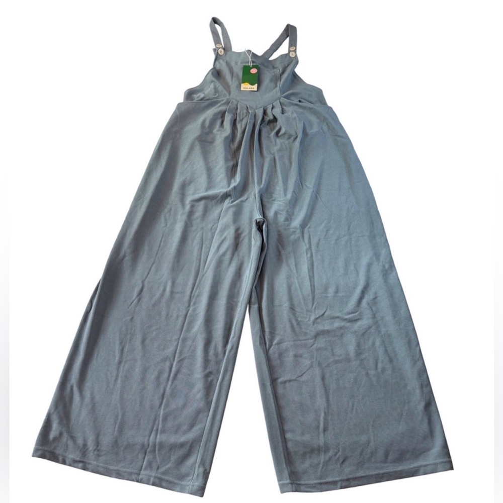 HALARA- Textured Adjustable Strap Pleated Wide Le… - image 8